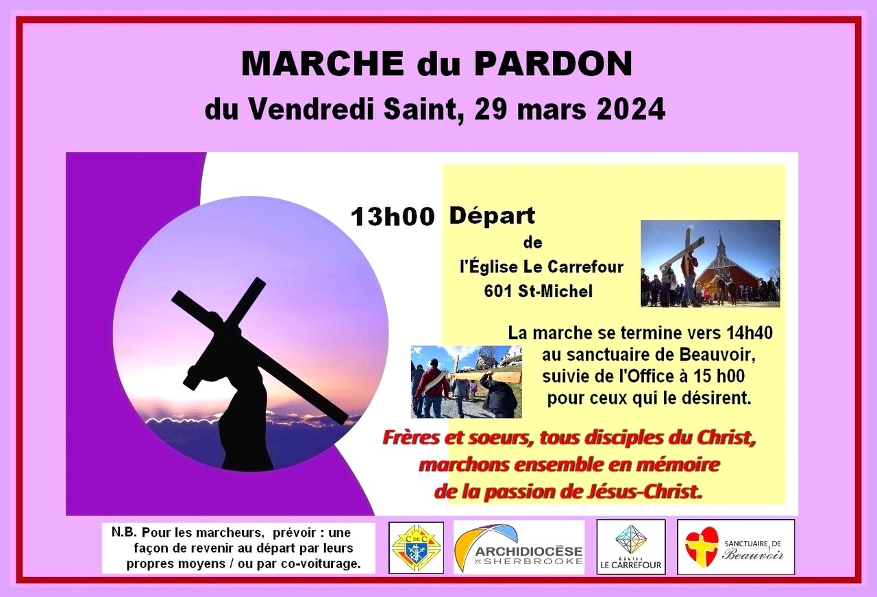 MARCHE du PARDON - Vendredi Saint, 29 mars 2024